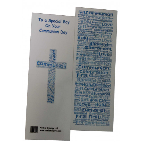 Boys First Communion Bookmark - Gorgeous 1st Holy Communion Double Sided Bookmark - Ideal Keepsake Gift
