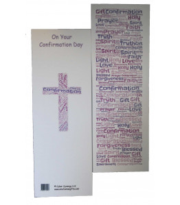 Girls Confirmation Bookmark  - Gorgeous Confirmation Double Sided Bookmark  - Ideal Keepsake Present - Catholic Christian Methodist Anglican Christianity