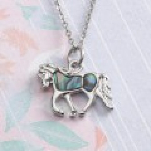 Paua Horse Necklace